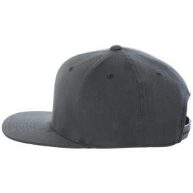 Flexfit 110F Flat Bill Snapback Cap - Dark Grey