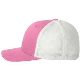 Flexfit 6511 Trucker Cap - Pink/White