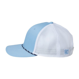 The Game GB452R Everyday Rope Trucker Cap - Columbia Blue/White