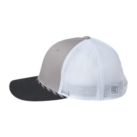 The Game GB452R Everyday Rope Trucker Cap - Light Grey/Black