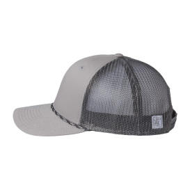 The Game GB452R Everyday Rope Trucker Cap - Light Grey/Charcoal