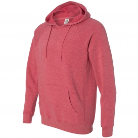Independent Trading Co. PRM33SBP Unisex Special Blend Raglan Hooded Sweatshirt - Pomegranate