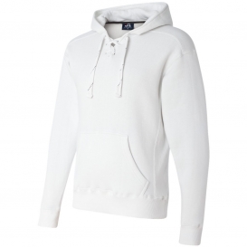 J. America 8830 Sport Lace Hooded Sweatshirt - White