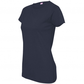 LAT 3516 Women\'s Fine Jersey Tee - Navy