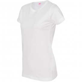 LAT 3516 Women\'s Fine Jersey Tee - White