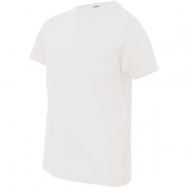 LAT 6101 Youth Fine Jersey T-Shirt - White