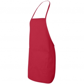 Liberty Bags 5505 Long Butcher Block Apron - Red