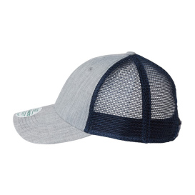 Legacy LPS Lo-Pro Snapback Trucker Cap - Heather Grey/Navy