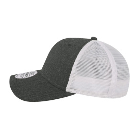 Legacy MPS Mid-Pro Snapback Trucker Cap - Melange Black/White