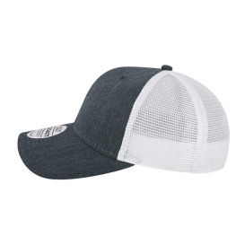 Legacy MPS Mid-Pro Snapback Trucker Cap - Melange Navy/White