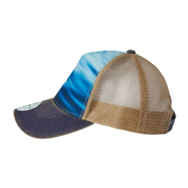 Legacy OFAFP Old Favorite Five-Panel Trucker Cap - Calm Waters/Navy/Khaki