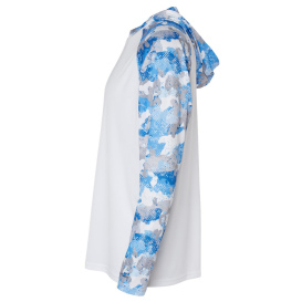 Paragon 240 Tortuga Extreme Performance Hooded T-Shirt - White/Blue Mist Camo