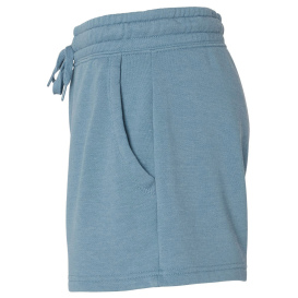 Independent Trading Co. PRM20SRT Women\'s Lightweight California Wave Wash Sweatshorts - Misty Blue