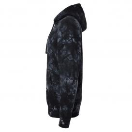 Independent Trading Co. PRM4500TD Midweight Tie-Dye Hooded Sweatshirt - Tie Dye Black