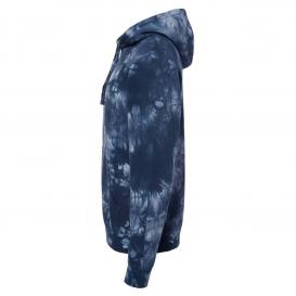 Independent Trading Co. PRM4500TD Midweight Tie-Dye Hooded Sweatshirt - Tie Dye Navy