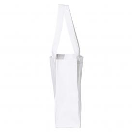 Q-Tees Q1000 12L Gussetted Shopping Bag - White