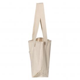 Q-Tees Q125800 20L Small Deluxe Tote - Natural/Natural