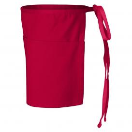 Q-Tees Q2115 Waist Apron with Pockets - Red
