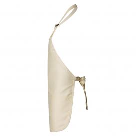 Q-Tees Q4250 Full-Length Apron with Pouch Pocket - Natural