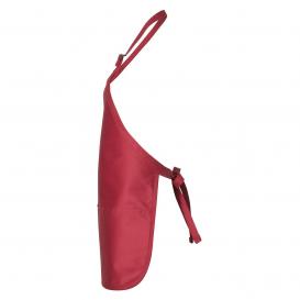 Q-Tees Q4250 Full-Length Apron with Pouch Pocket - Red