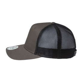 Legacy ROADIE Five-Panel Trucker Cap - Charcoal Slub/Black