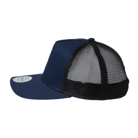 Legacy ROADIE Five-Panel Trucker Cap - Navy Slub/Black