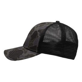Sportsman SP1450 Traditional Lo-Pro Mesh Back Trucker Fit Cap - Chino Duck Camo/Black