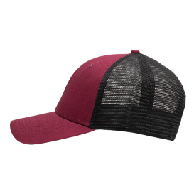 Sportsman SP1450 Traditional Lo-Pro Mesh Back Trucker Fit Cap - Chino Maroon/Black