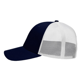 Sportsman SP1450 Traditional Lo-Pro Mesh Back Trucker Fit Cap - Chino Navy/White
