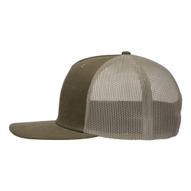 Sportsman SP1550 Modern Five Panel Trucker Fit Cap - Dark Olive Green/Khaki