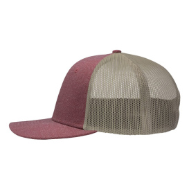 Sportsman SP1650 Modern Six-Panel Trucker Fit Cap - X Hatch Red/Khaki