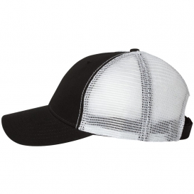 Sportsman AH80 Bio-Washed Trucker Cap - Black/White