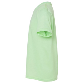 Tultex 235 Youth Fine Jersey T-Shirt - Heather Neo Mint