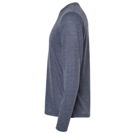 Tultex 242 Unisex Poly-Rich Long Sleeve T-Shirt - Heather Navy