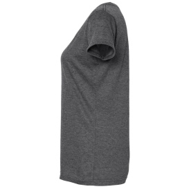 Tultex 243 Women\'s Poly-Rich Scoop Neck T-Shirt - Heather Charcoal