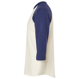 Tultex 245 Unisex Fine Jersey Raglan T-Shirt - Vintage White/Inked India