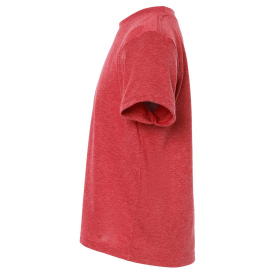 Tultex 265 Youth Poly-Rich T-Shirt - Heather Red
