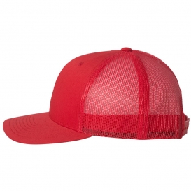 YP Classics 6606 Classics Six-Panel Retro Trucker Cap - Red