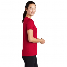 Sport-Tek LST420 Ladies Posi-UV Pro Scoop Neck Tee - True Red