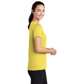 Sport-Tek LST420 Ladies Posi-UV Pro Scoop Neck Tee - Yellow