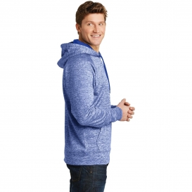Sport-Tek ST225 PosiCharge Electric Heather Fleece Hooded Pullover - True Royal Electric