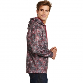 Sport-Tek ST230 Sport-Wick Mineral Freeze Fleece Hooded Pullover - Deep Red