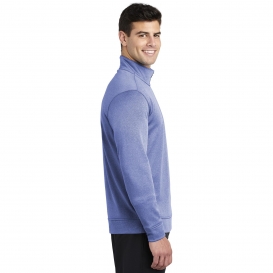 Sport-Tek ST263 PosiCharge Sport-Wick Heather Fleece 1/4-Zip Pullover - True Royal Heather