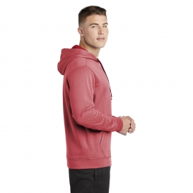 Sport-Tek ST264 PosiCharge Sport-Wick Heather Fleece Hooded Pullover - Deep Red Heather