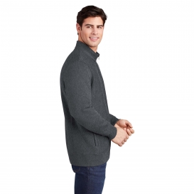 Sport-Tek ST284 Super Heavyweight Full-Zip Sweatshirt - Graphite Heather