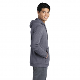 Sport-Tek ST296 PosiCharge Tri-Blend Wicking Fleece Hooded Pullover - True Navy Heather