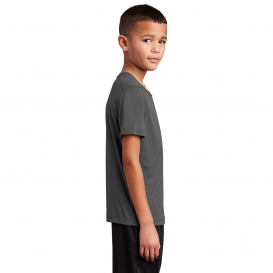 Sport-Tek YST420 Youth Posi-UV Pro Tee - Dark Smoke Grey
