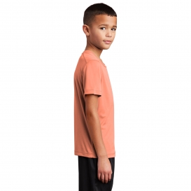 Sport-Tek YST420 Youth Posi-UV Pro Tee - Soft Coral