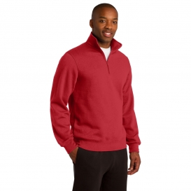 Sport-Tek ST253 1/4-Zip Sweatshirt - True Red | Full Source