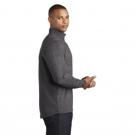 Sport-Tek ST855 Sport-Wick Stretch Reflective Heather 1/2-Zip Pullover - Charcoal Grey